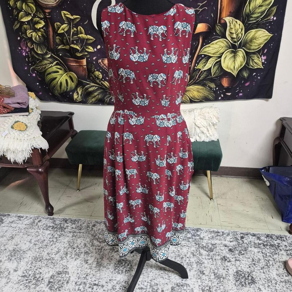 Nwt red midi dress with
